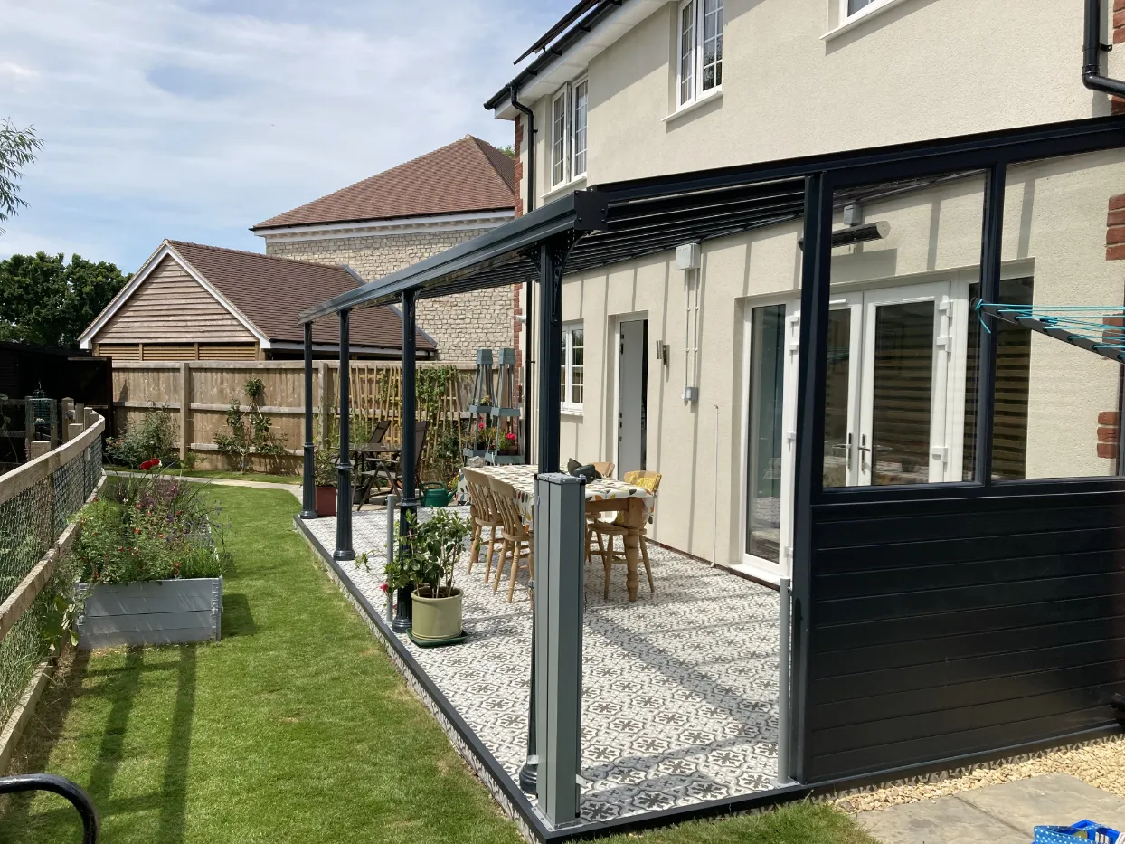 thermally efficient glass veranda in leicestershire