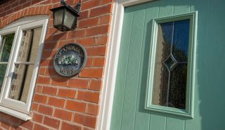 house front door and window